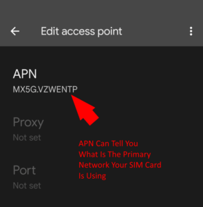 APN Settings To Identify What Carrier Your SIM Card Uses